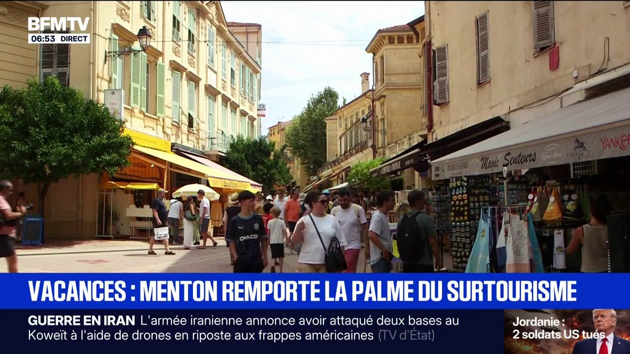 Menton est l’une des communes françaises qui fait face à la plus forte pression touristique