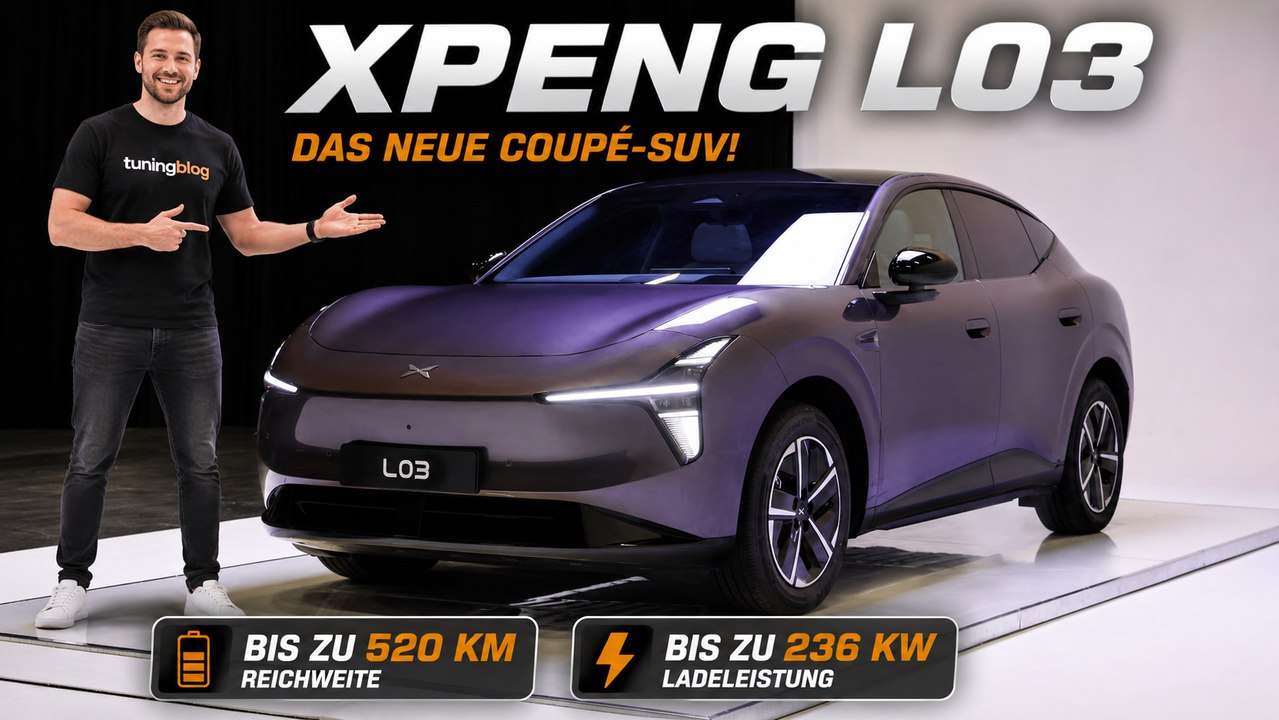 Xpeng L03: 520 km Reichweite & 236 kW Laden im Check