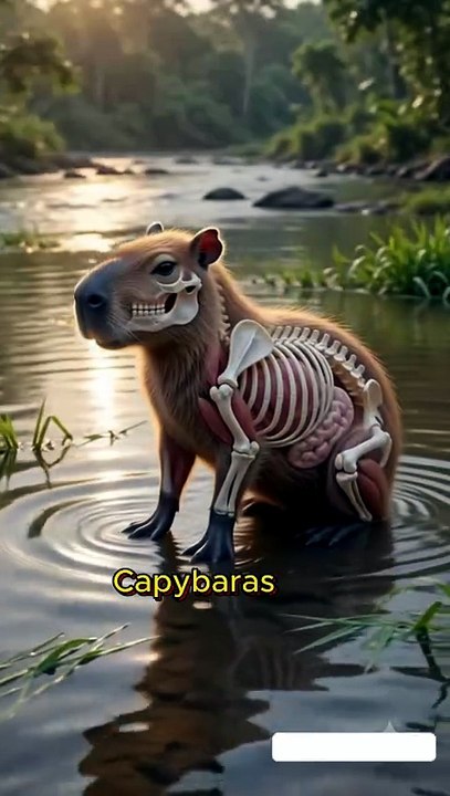 Inside the body of a Capybara 🐹 Capybara Real Facts