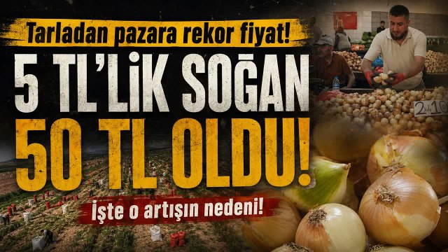 Soğanda Altın Yılı: Fiyatlar Bir Yılda 10 Katına Çıktı