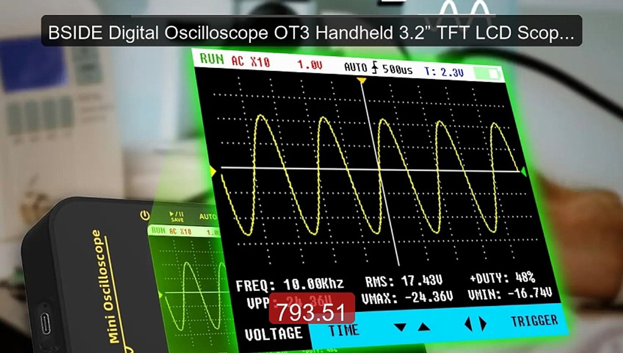 BSIDE Digital Oscilloscope OT3 Handheld 3.2” TFT LCD Scope Tes... -- Best Buy 2026 | Great Quality!