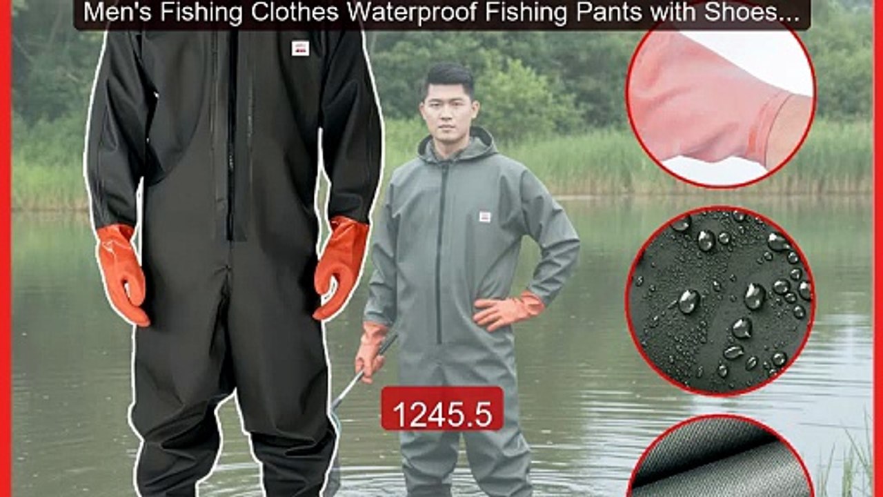 Men's Fishing Clothes Waterproof Fishing Pants with Shoes Chest Wa... -- Best Deal 2026 | Shop Now!