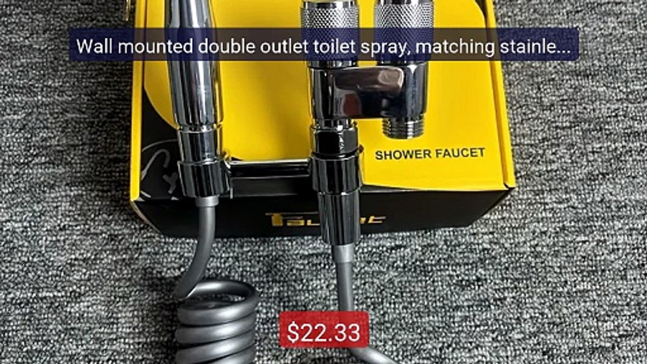 Wall mounted double outlet toilet spray, matching stainless st... -- Hot Deal 2026 | Limited Offer!