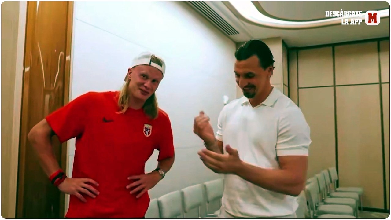 ¡Locura! Zlatan bromea con Haaland por su vestimenta: "Cuando eres millonario, te ves así, y cuando eres multimillonario, te ves así"
