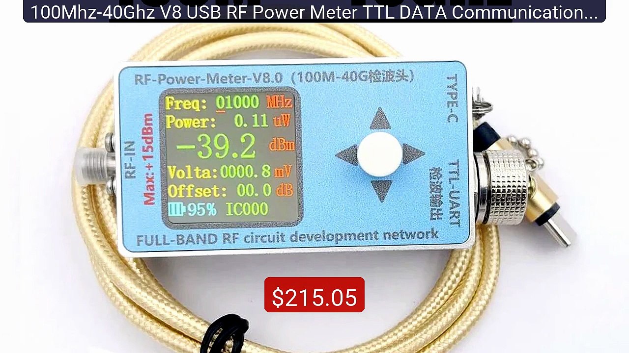 100Mhz-40Ghz V8 USB RF Power Meter TTL DATA Communication Digital D... -- Top Rated 2026 | Buy Now!
