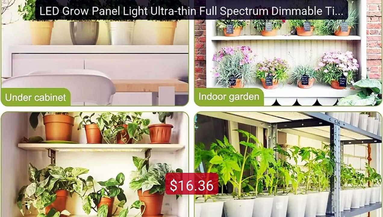 LED Grow Panel Light Ultra-thin Full Spectrum Dimmable Time... -- Top Pick 2026 | Unbeatable Price!