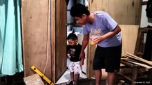 Snack Time With The Carpenter: Grey Joins In After Finishing RG's New Door!
