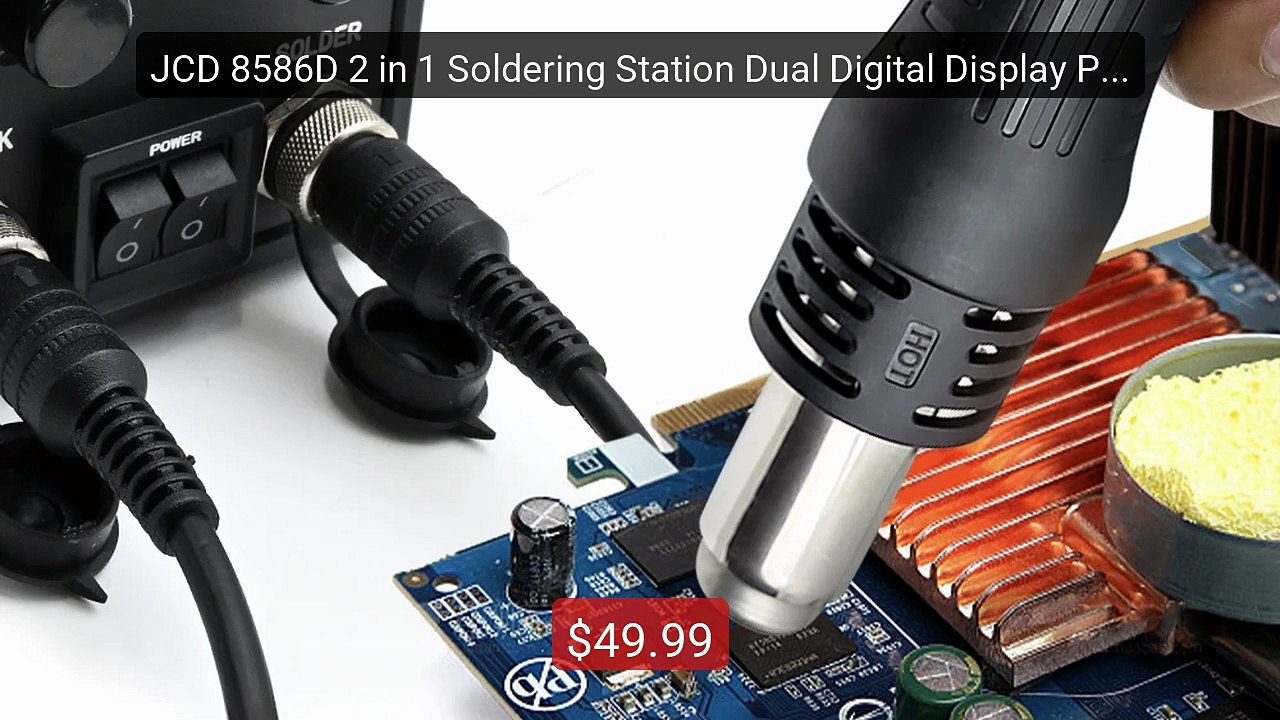 JCD 8586D 2 in 1 Soldering Station Dual Digital Display Precise Tem... -- Top Rated 2026 | Buy Now!