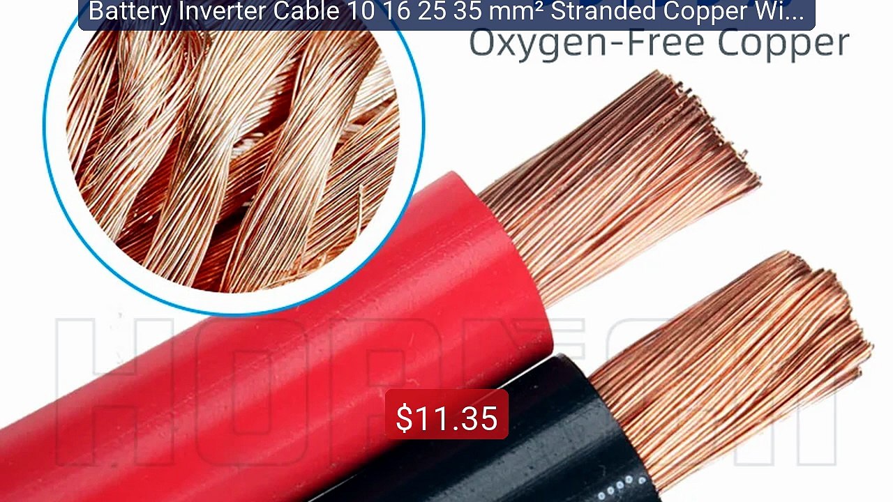 Battery Inverter Cable 10 16 25 35 mm² Stranded Copper Wire Connec... -- Best Deal 2026 | Shop Now!