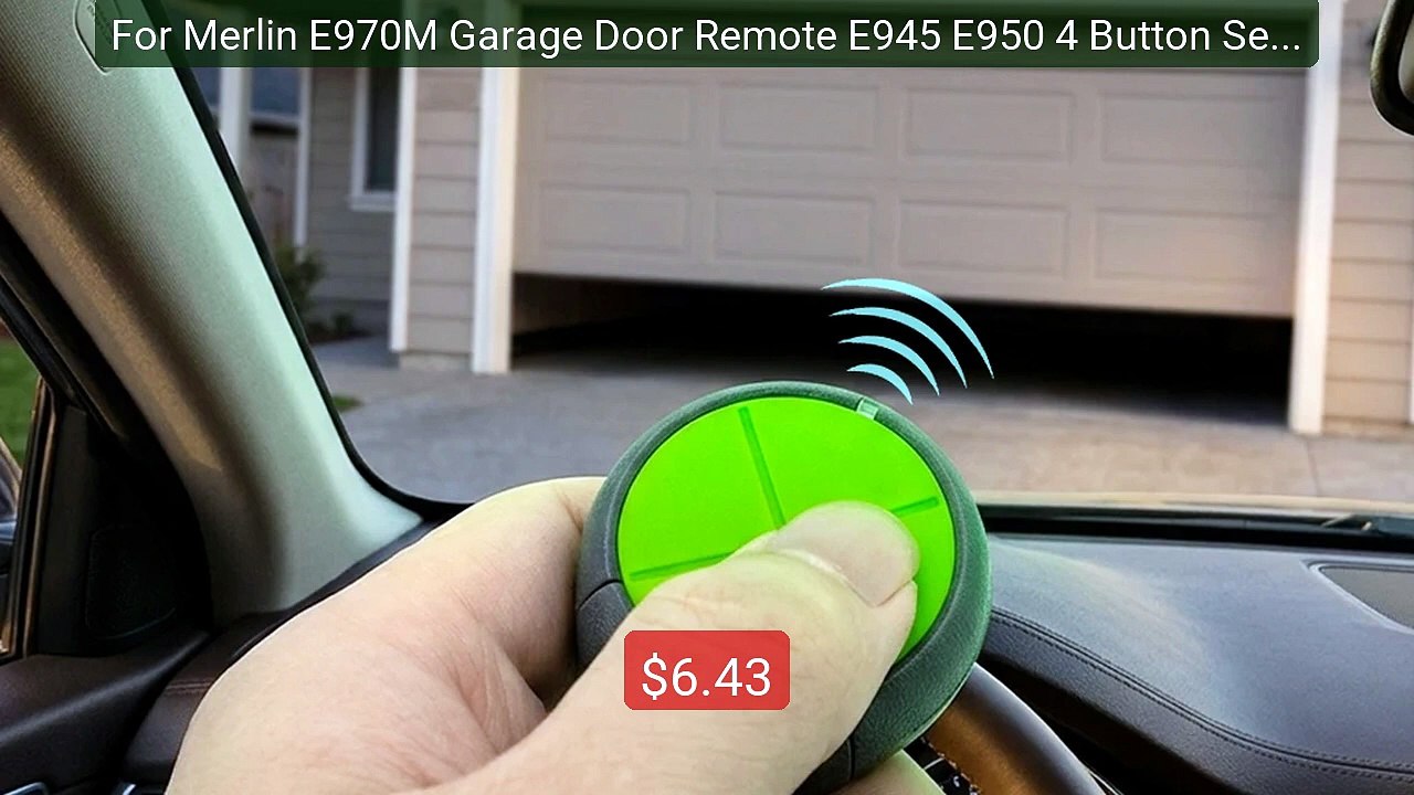 For Merlin E970M Garage Door Remote E945 E950 4 Button Securit... -- Best Buy 2026 | Great Quality!