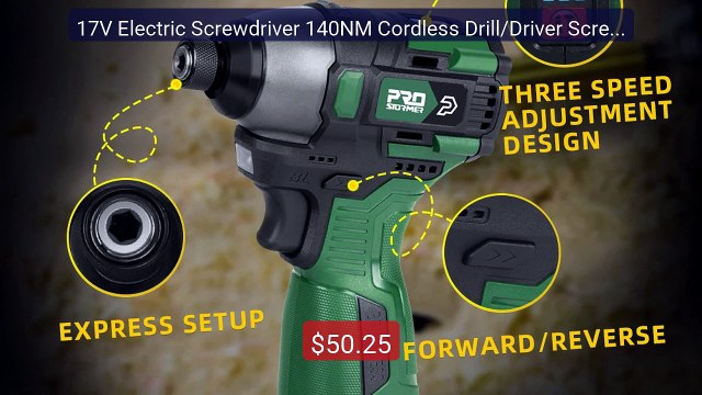 17V Electric Screwdriver 140NM Cordless Drill/Driver Screw 150... Best Buy 2026 | Great Quality!