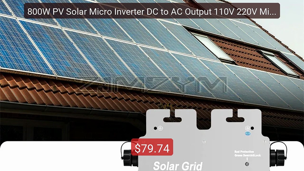 800W PV Solar Micro Inverter DC to AC Output 110V 220V Micro ... -- Amazing Value 2026 | Must Have!