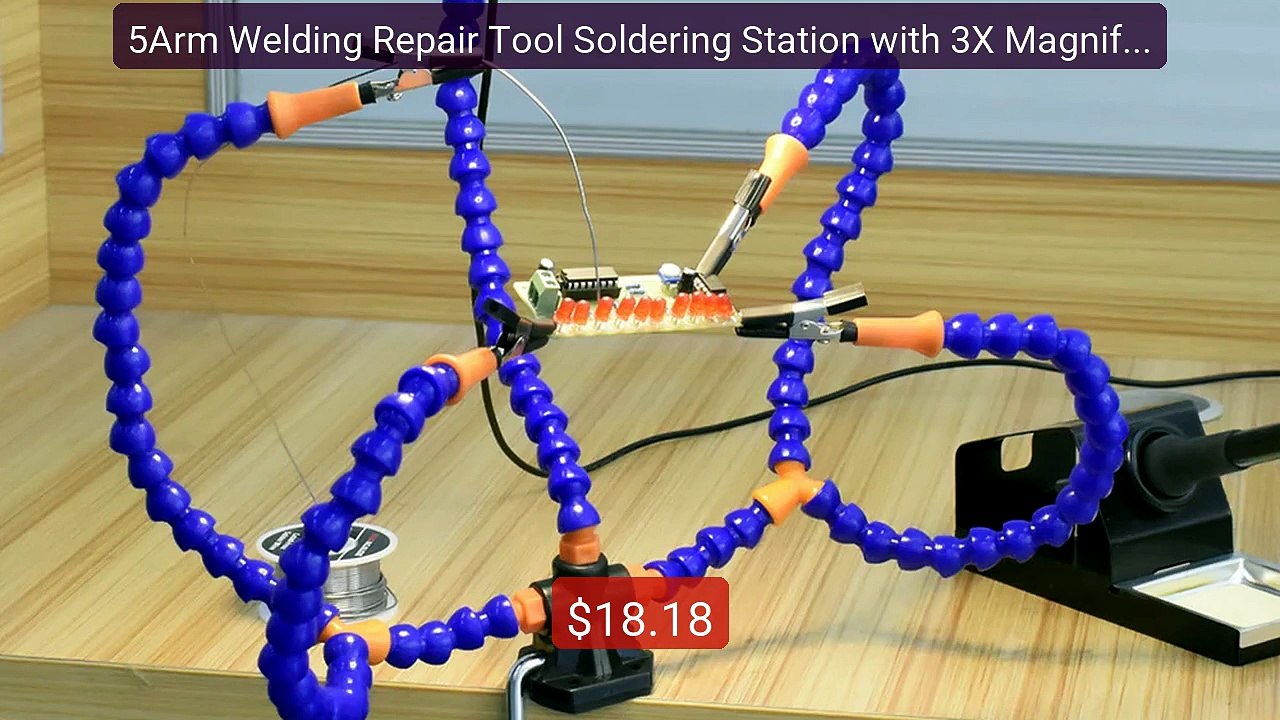 5Arm Welding Repair Tool Soldering Station with 3X Magnifier L... -- Best Buy 2026 | Great Quality!