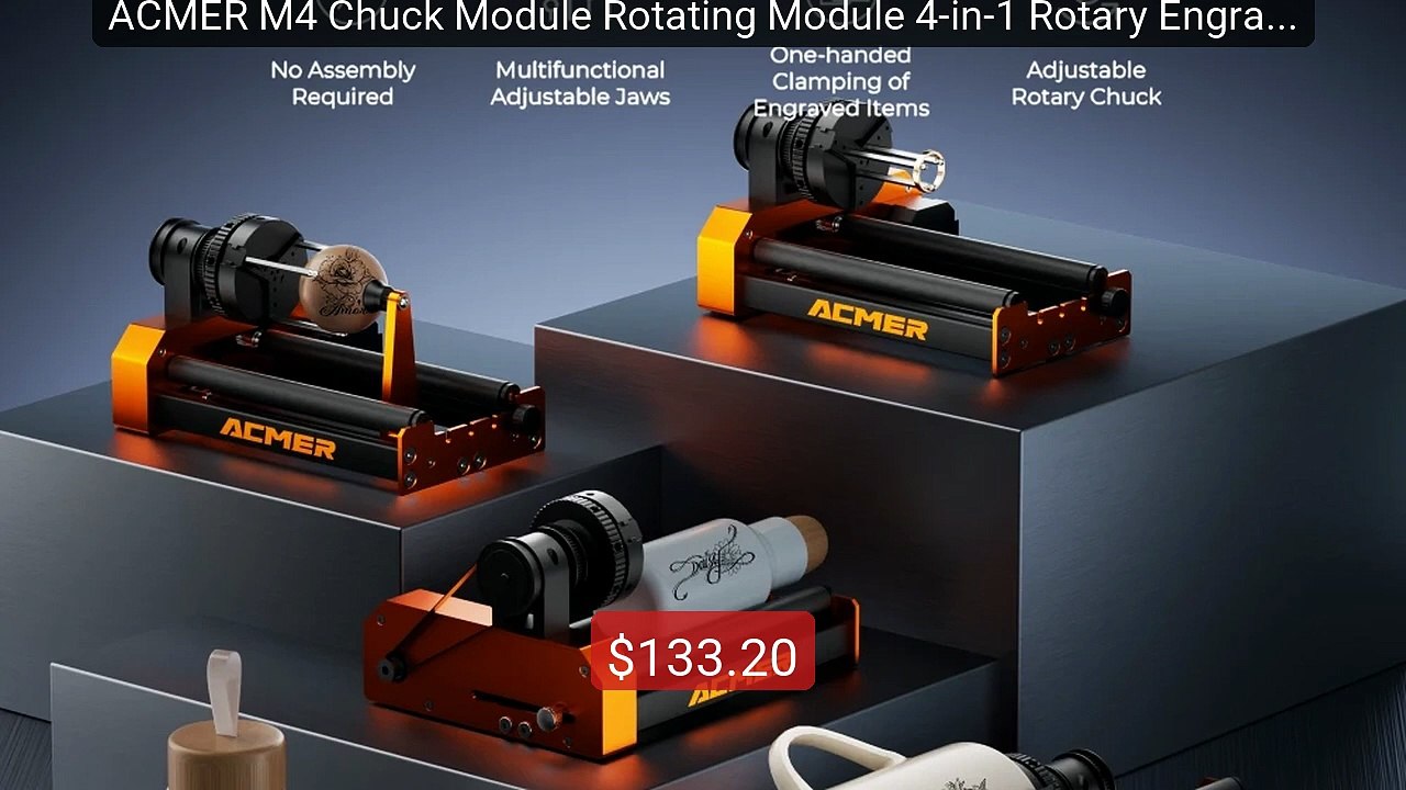 ACMER M4 Chuck Module Rotating Module 4-in-1 Ro...