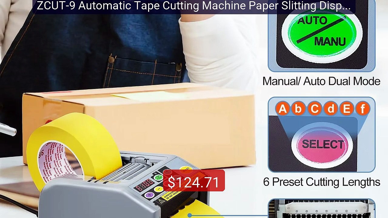 ZCUT-9 Automatic Tape Cutting Machine Paper Slitting Dispenser 6-60... -- Top Rated 2026 | Buy Now!