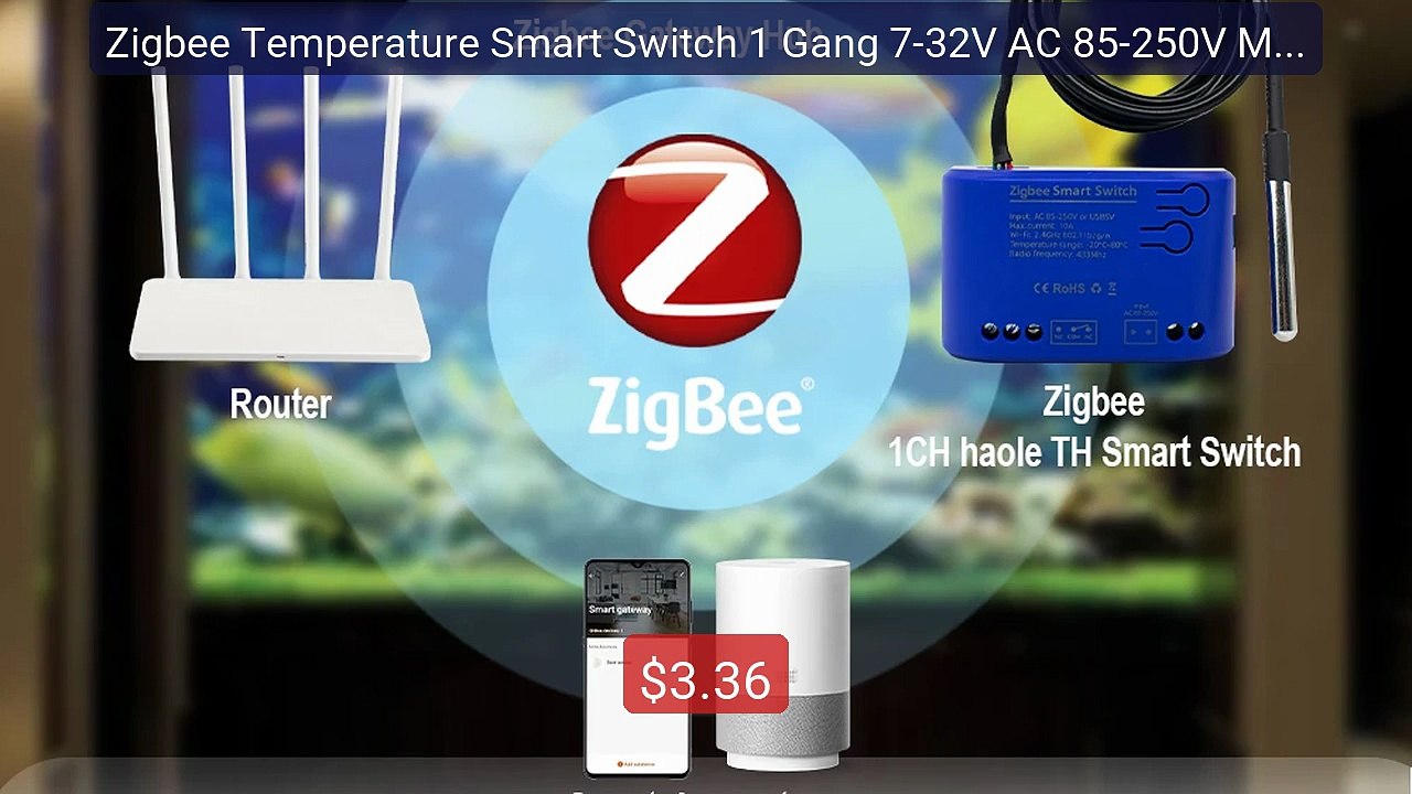 Zigbee Temperature Smart Switch 1 Gang 7-32V AC 85-250V Module... -- Hot Deal 2026 | Limited Offer!