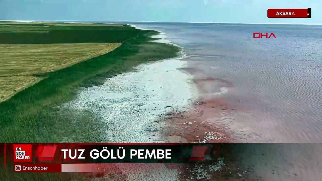 Tuz Gölü pembe rengini aldı
