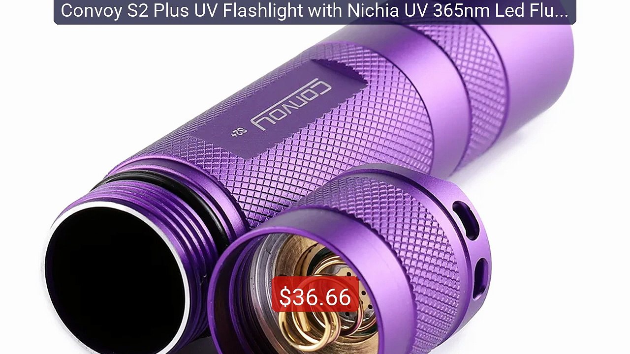 Convoy S2 Plus UV Flashlight with Nichia UV 365nm Led Fluores... -- Amazing Value 2026 | Must Have!