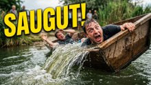 Eine saugute Gaudin  Zweites Sautrogrennen am Donau-Oder-Kanal