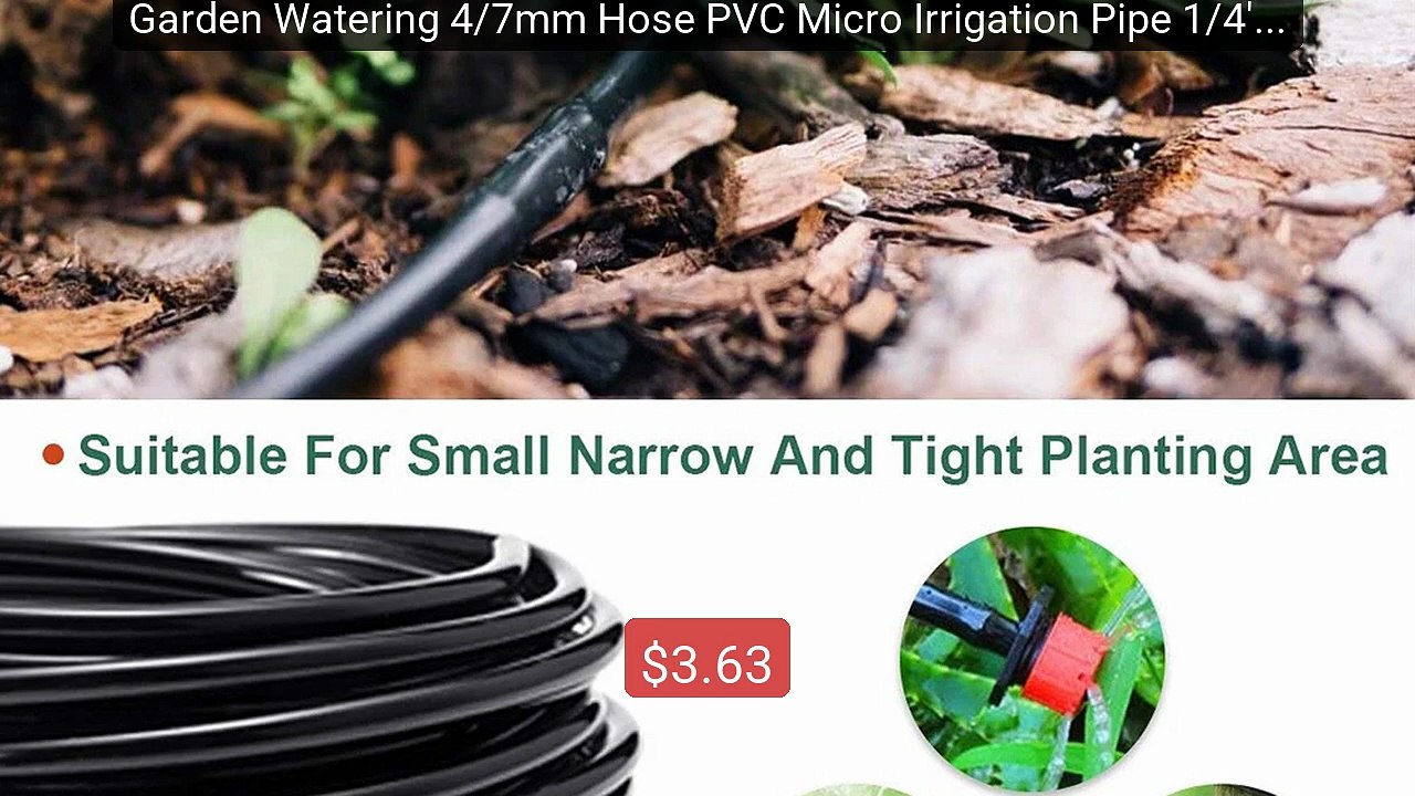 Garden Watering 4/7mm Hose PVC Micro Irrigation Pipe 1/4'' Tubing I... -- Top Rated 2026 | Buy Now!
