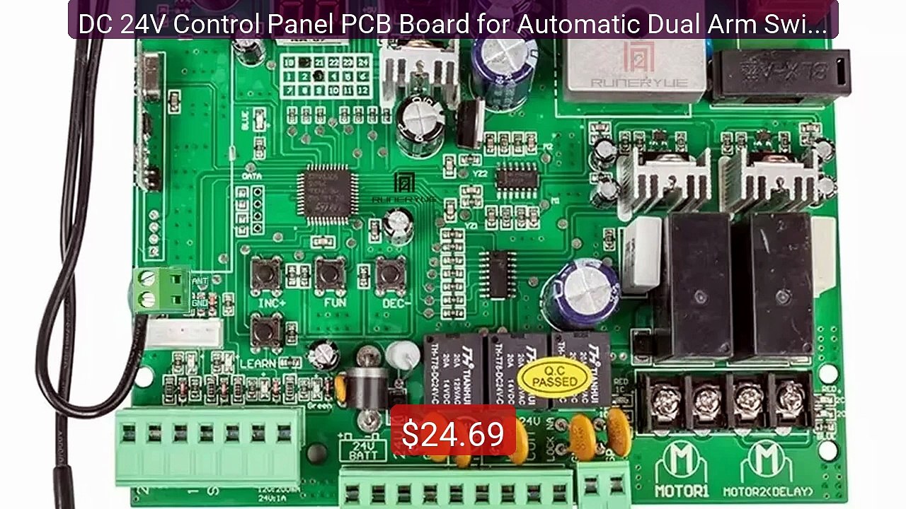 DC 24V Control Panel PCB Board for Automatic Dual Arm Swing Ga... -- Hot Deal 2026 | Limited Offer!