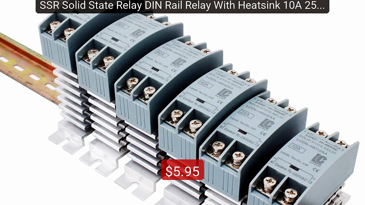 SSR Solid State Relay DIN Rail Relay With Heatsink 10A 25A 40A 60A ... -- Top Rated 2026 | Buy Now!