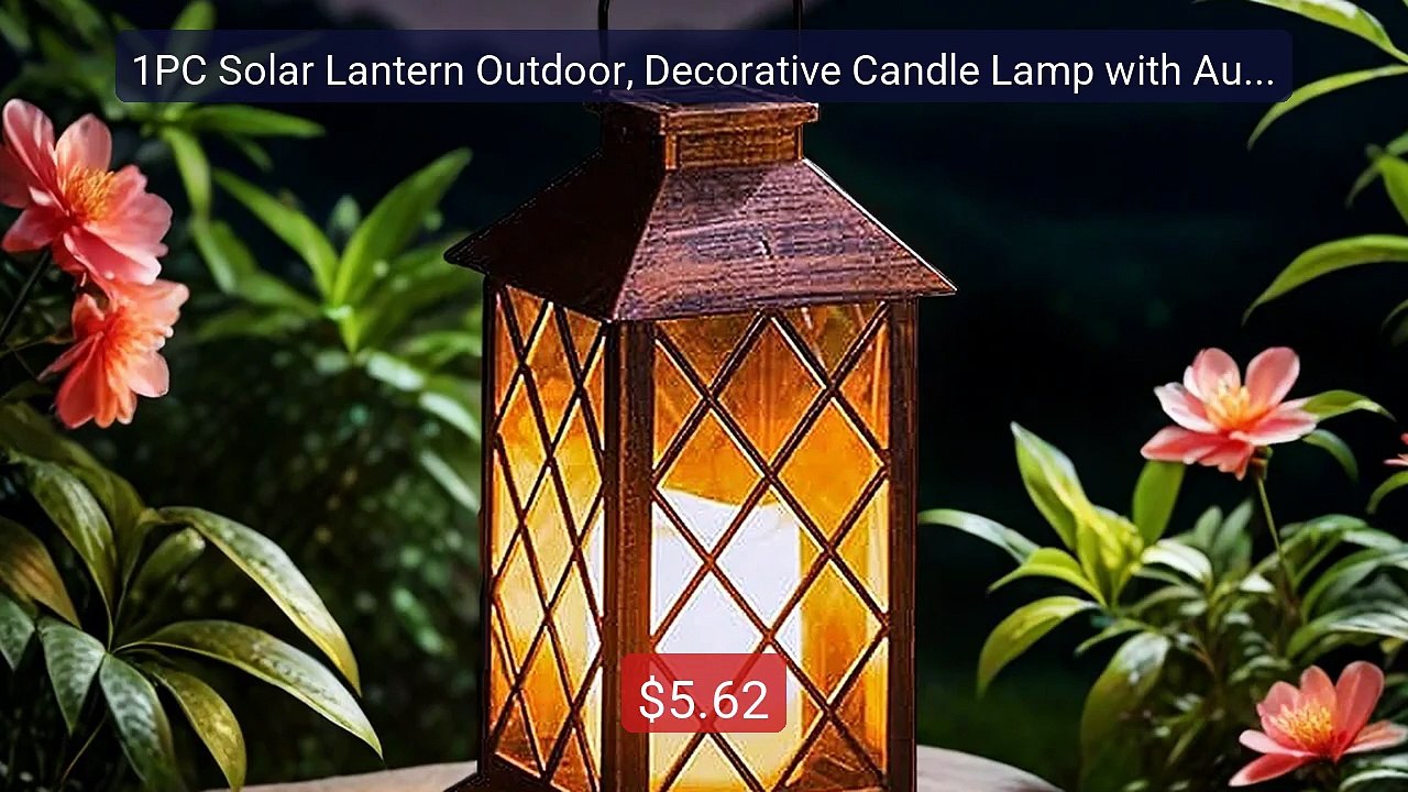 1PC Solar Lantern Outdoor, Decorative Candle Lamp with Auto On/Off... -- Best Deal 2026 | Shop Now!