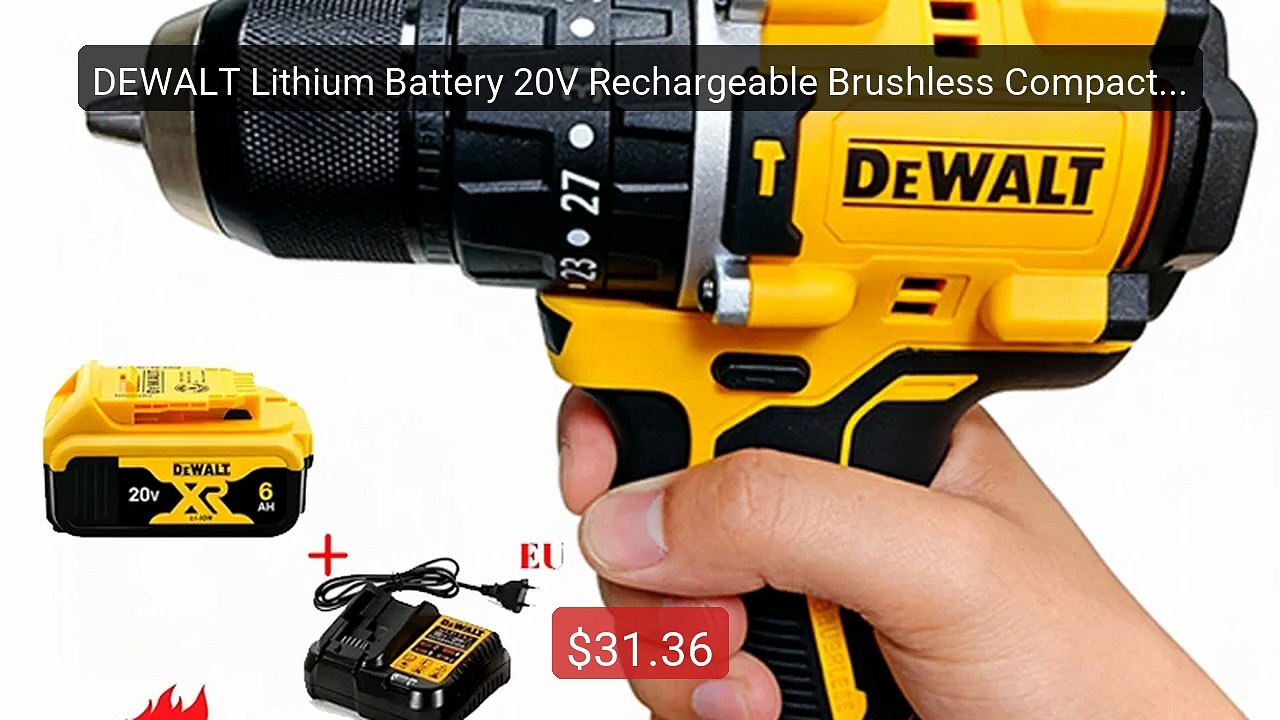 DEWALT Lithium Battery 20V Rechargeable Brushless Compact Electric... -- Best Deal 2026 | Shop Now!