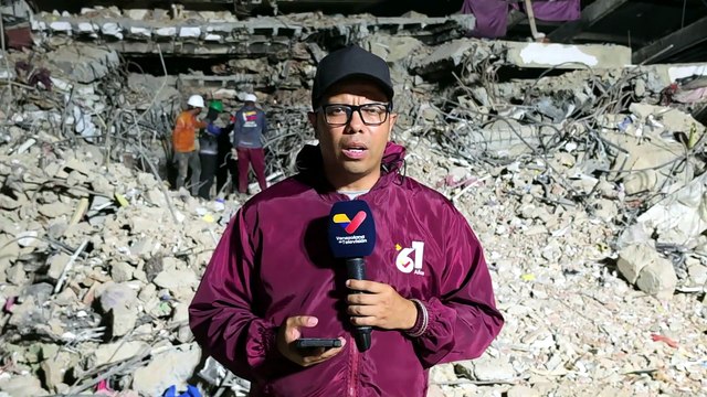 Funcionarios y voluntarios ejecutan labores de limpieza y rescate en la OPPPE-27 de La Guaira