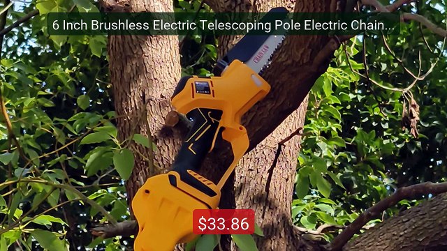 6 Inch Brushless Electric Telescoping Pole Electric Chainsaw H... Best Buy 2026 | Great Quality!