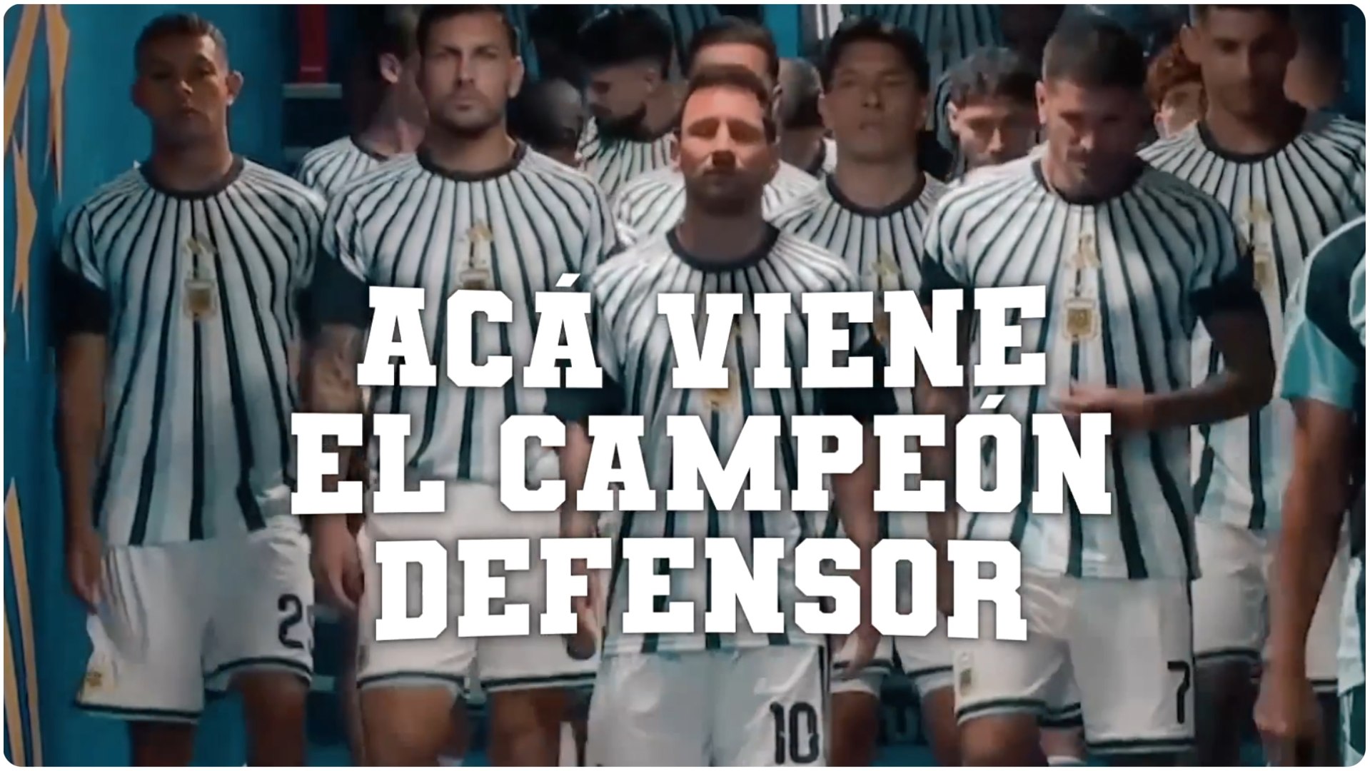 "Acá viene el campeón defensor", el video de la selección Argentina previo a la final del Mundial
