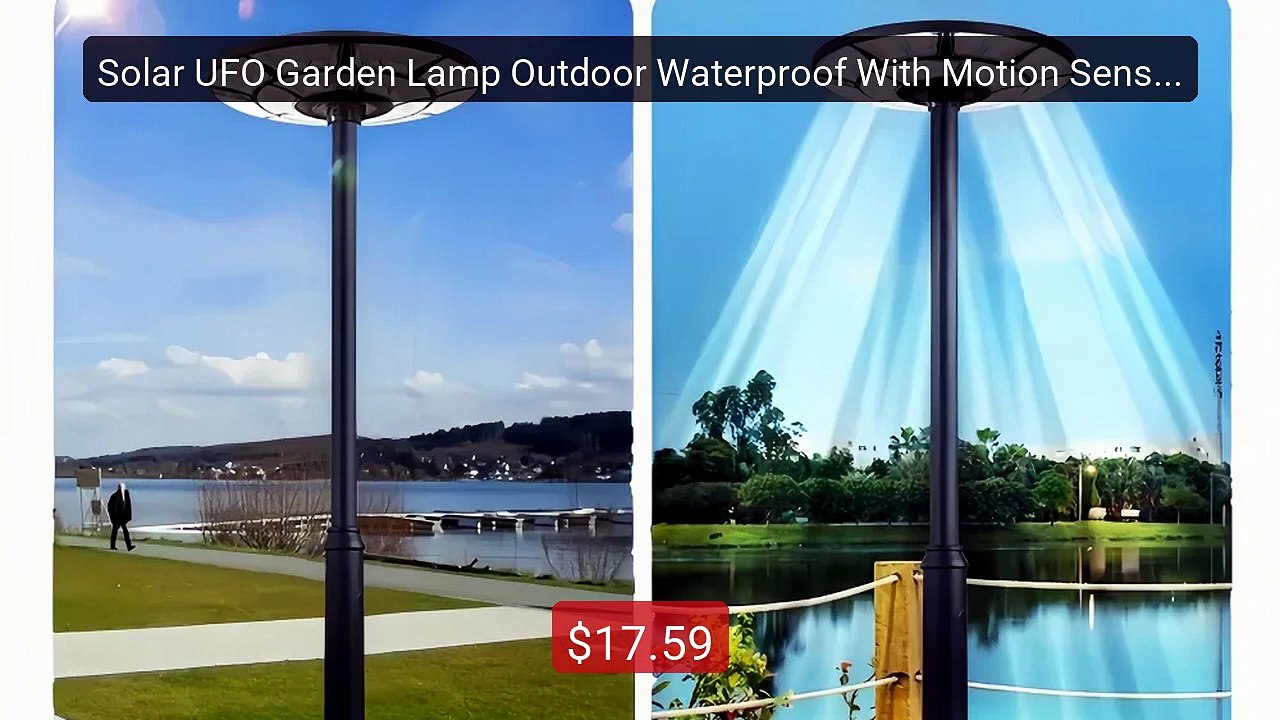 Solar UFO Garden Lamp Outdoor Waterproof With Motion Sensor and Re... -- Best Deal 2026 | Shop Now!