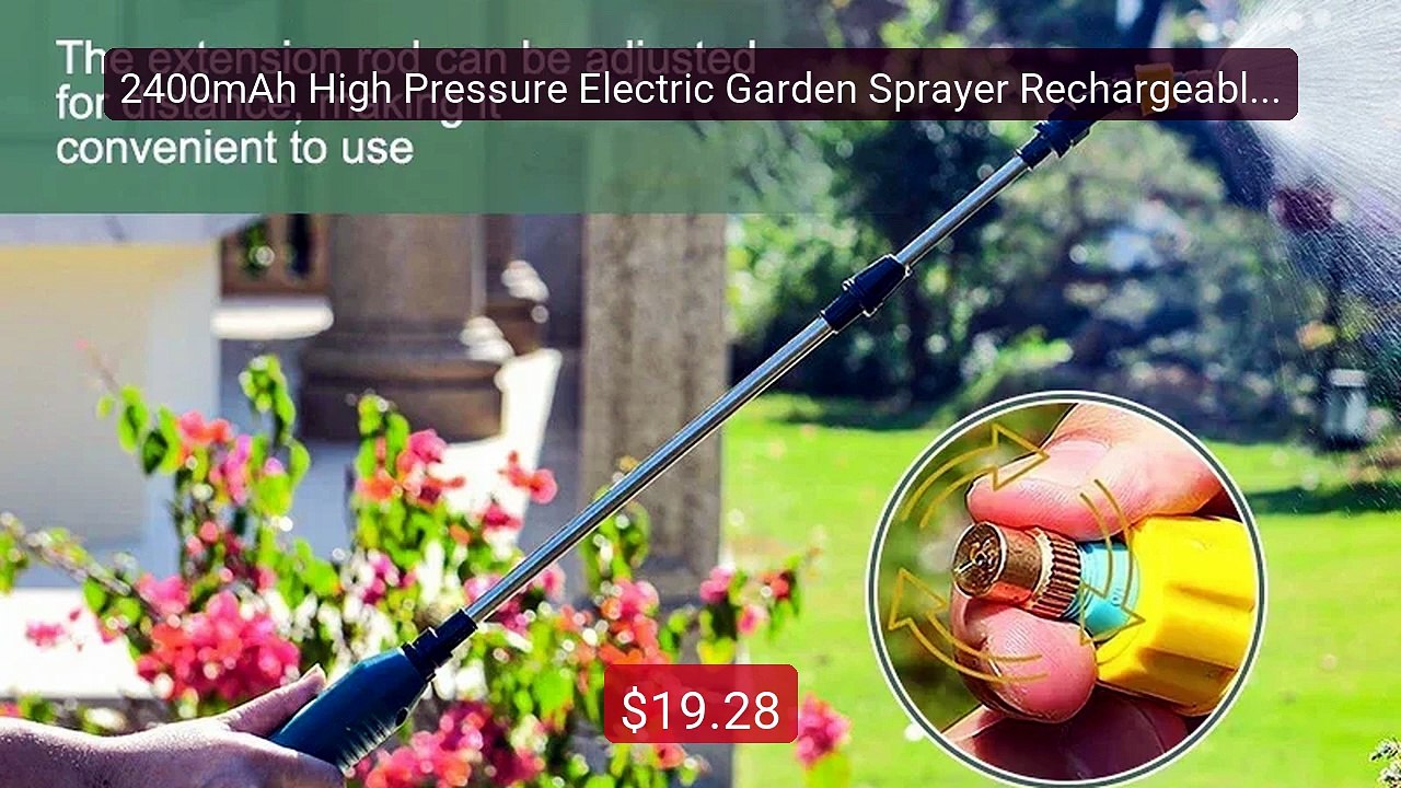 2400mAh High Pressure Electric Garden Sprayer Rechargeable Po... -- Amazing Value 2026 | Must Have!