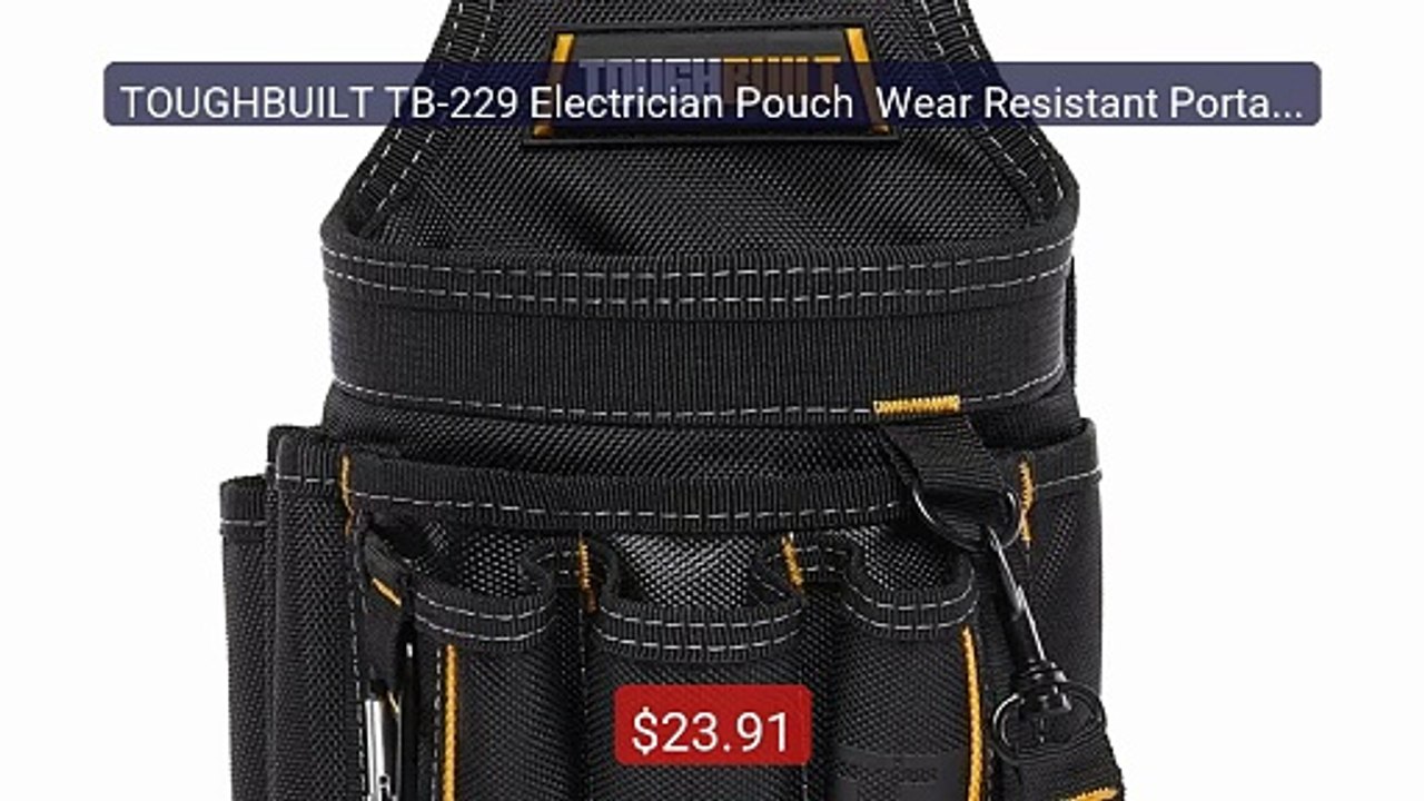 TOUGHBUILT TB-229 Electrician Pouch  Wear Resistant Portable W... -- Hot Deal 2026 | Limited Offer!