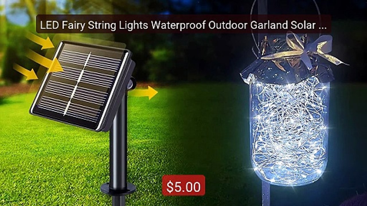 LED Fairy String Lights Waterproof Outdoor Garland Solar Po... -- Top Pick 2026 | Unbeatable Price!