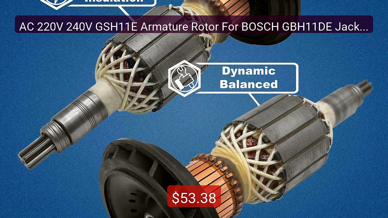 AC 220V 240V GSH11E Armature Rotor For BOSCH GBH11DE Jackhamme... -- Hot Deal 2026 | Limited Offer!