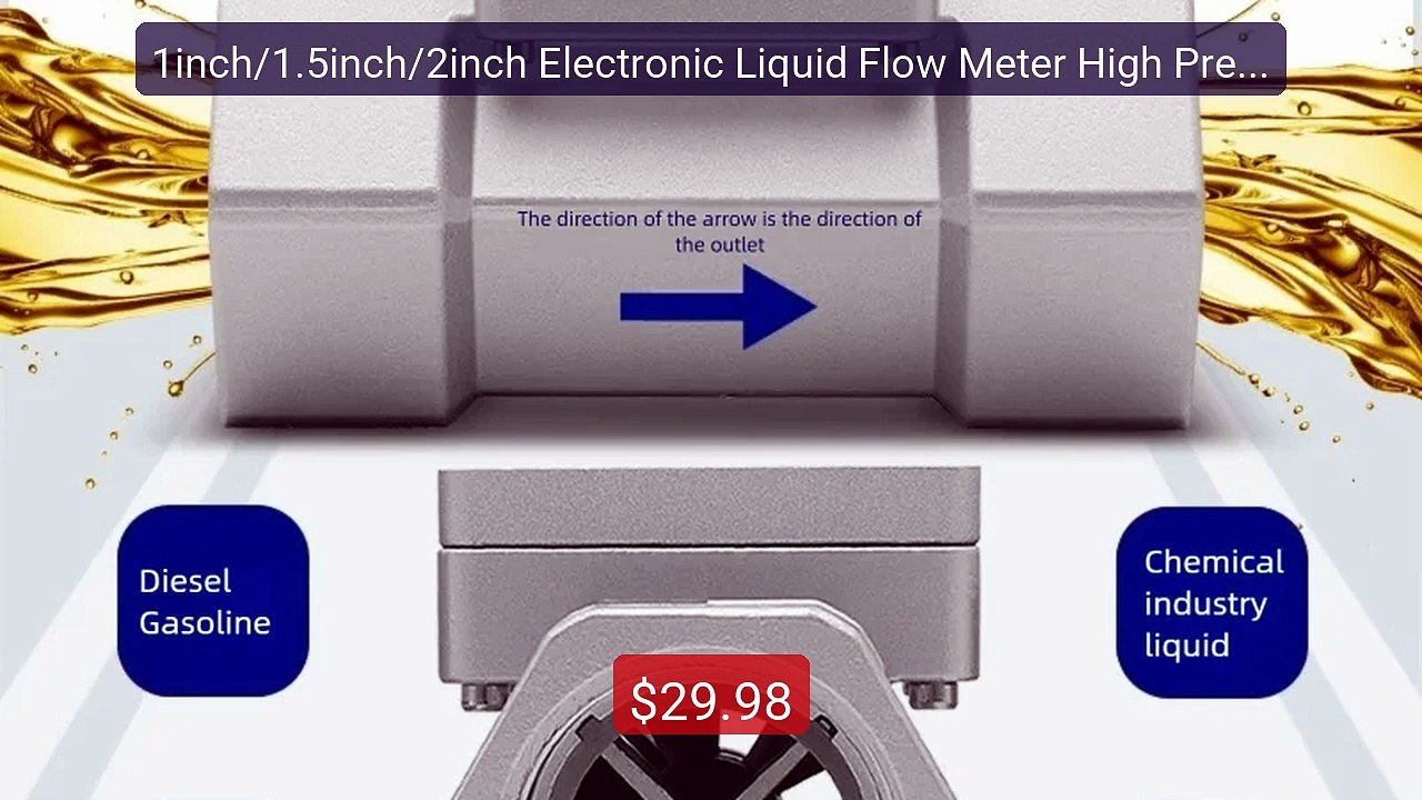 1inch/1.5inch/2inch Electronic Liquid Flow Meter High Precision St... -- Best Deal 2026 | Shop Now!