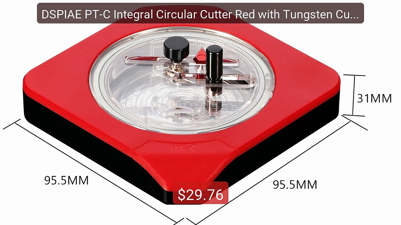 DSPIAE PT-C Integral Circular Cutter Red with Tungsten Cutting... -- Best Buy 2026 | Great Quality!