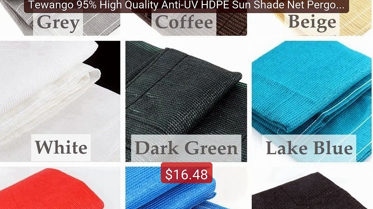 Tewango 95% High Quality Anti-UV HDPE Sun Shade Net Pergola... -- Top Pick 2026 | Unbeatable Price!