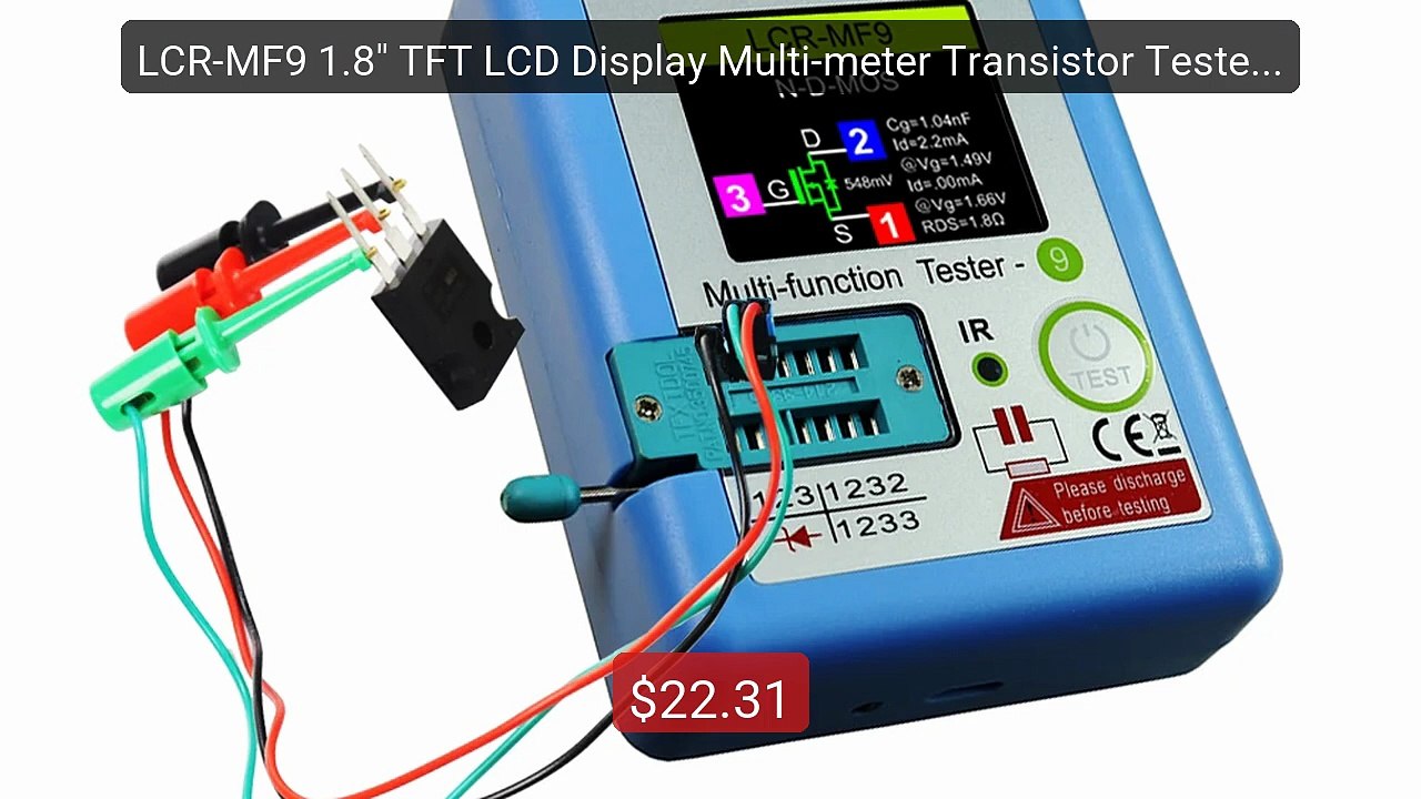 LCR-MF9 1.8" TFT LCD Display Multi-meter Transistor Tester Dio... -- Hot Deal 2026 | Limited Offer!