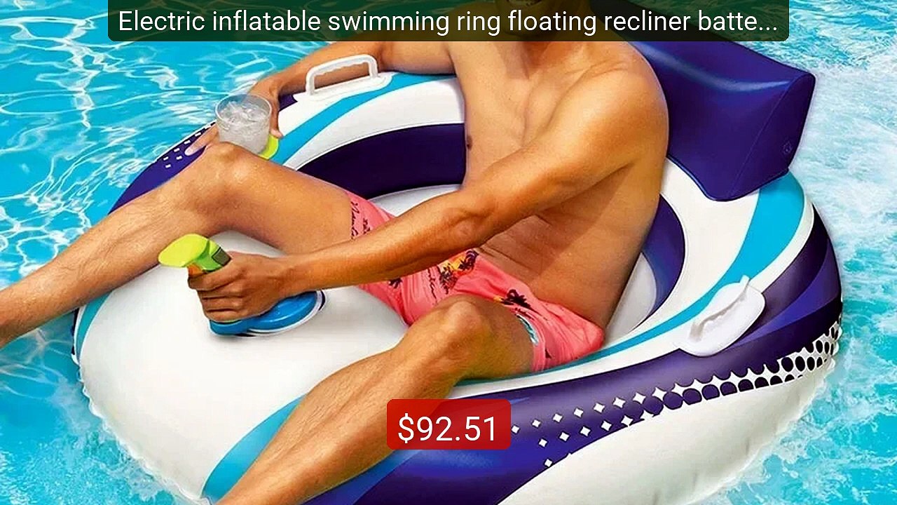 Electric inflatable swimming ring floating recliner battery po... -- Best Buy 2026 | Great Quality!