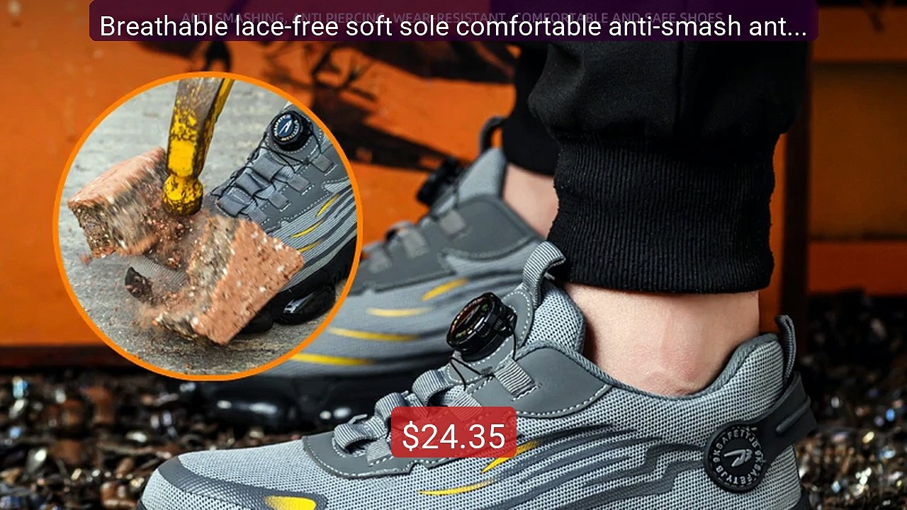Breathable lace-free soft sole comfortable anti-smash anti-pu... -- Amazing Value 2026 | Must Have!