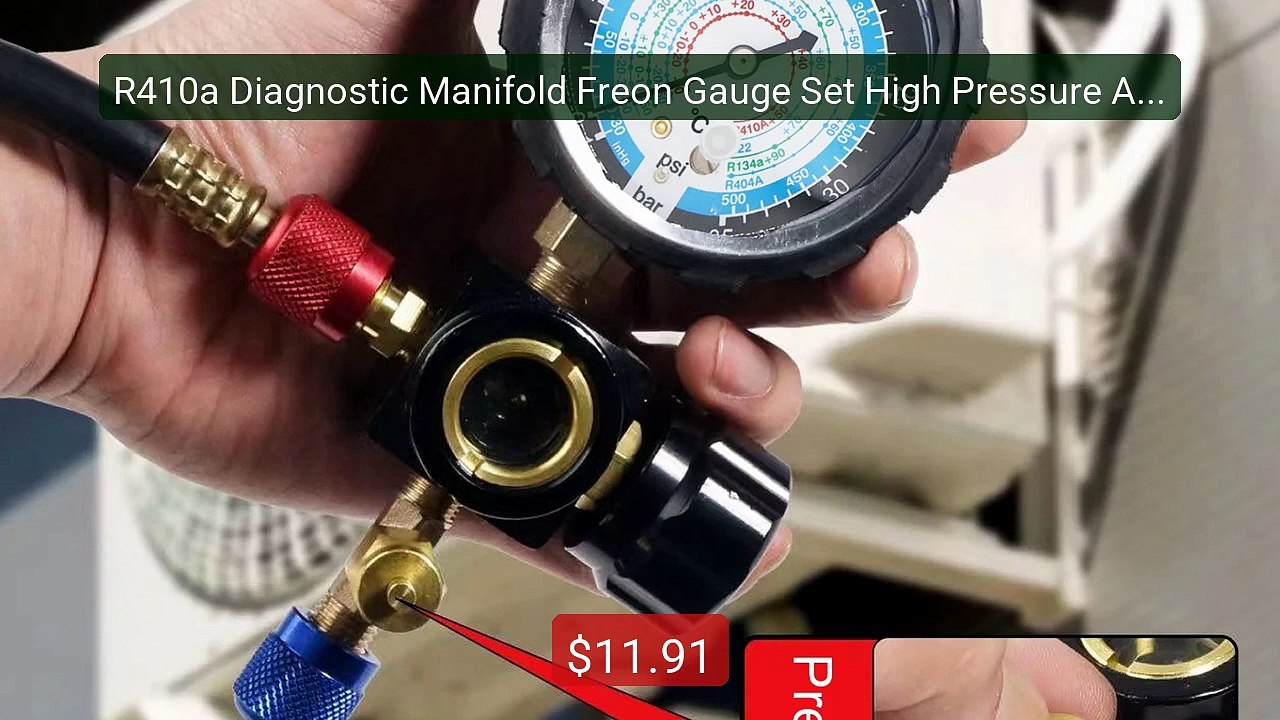 R410a Diagnostic Manifold Freon Gauge Set High Pressure A/C Refrig... -- Best Deal 2026 | Shop Now!