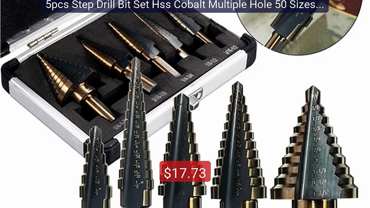 5pcs Step Drill Bit Set Hss Cobalt Multiple Hole 50 Sizes Cob... -- Amazing Value 2026 | Must Have!