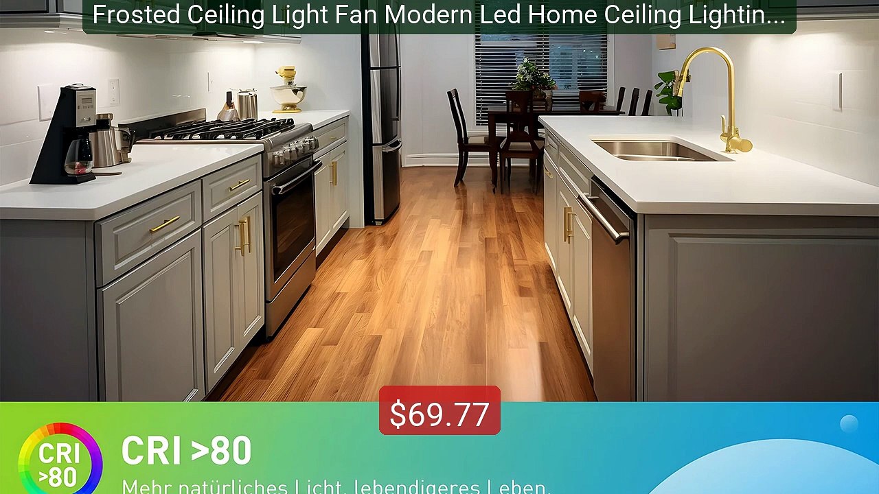 Frosted Ceiling Light Fan Modern Led Home Ceiling Lighting Lea... -- Best Buy 2026 | Great Quality!