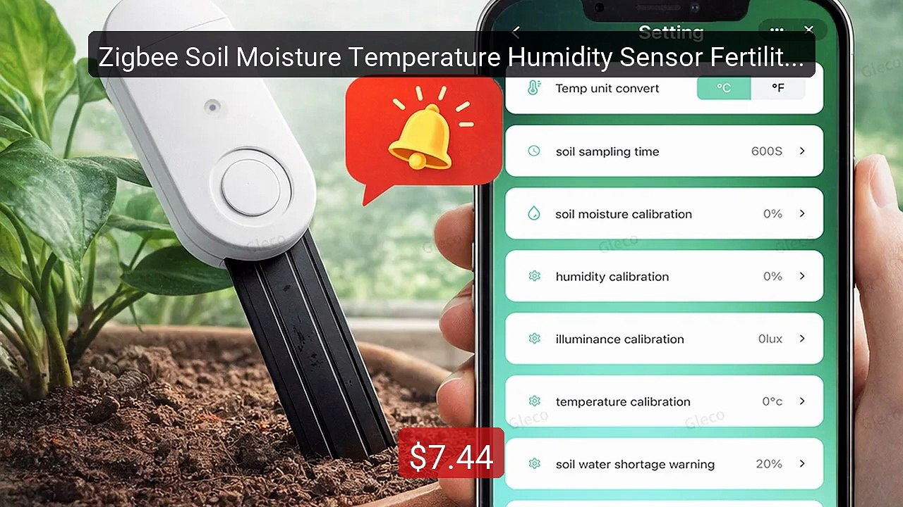Zigbee Soil Moisture Temperature Humidity Sensor Fertility Meter B... -- Best Deal 2026 | Shop Now!