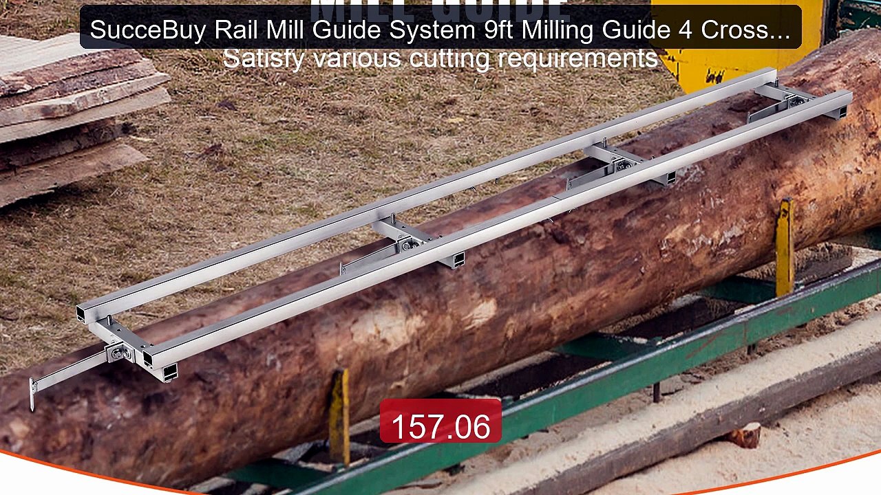 SucceBuy Rail Mill Guide System 9ft Milling Guide 4 Crossbar K... -- Best Buy 2026 | Great Quality!
