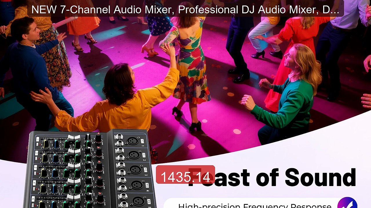 NEW 7-Channel Audio Mixer, Professional DJ Audio Mixer, DJ Mix... -- Hot Deal 2026 | Limited Offer!