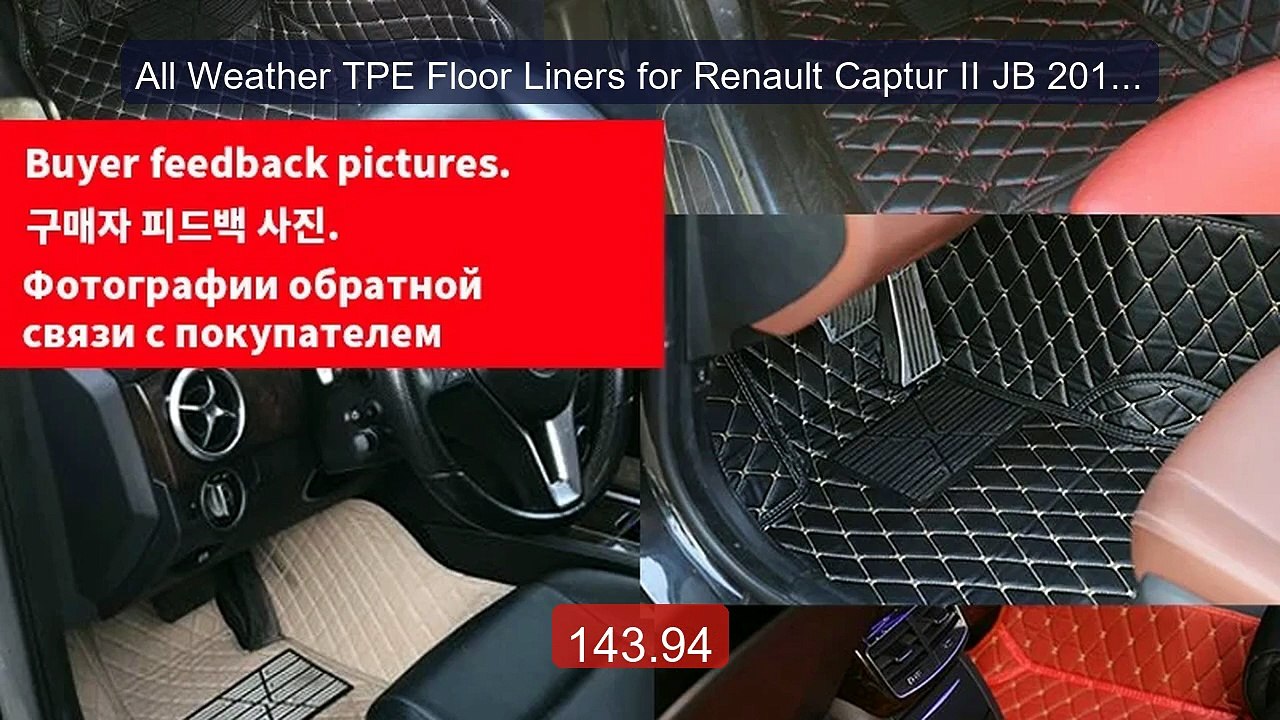 All Weather TPE Floor Liners for Renault Captur II JB 2019–... -- Top Pick 2026 | Unbeatable Price!