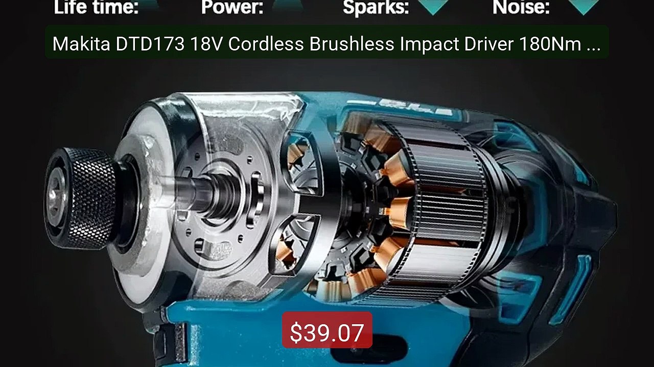 Makita DTD173 18V Cordless Brushless Impact Driver 180Nm Electric D... -- Top Rated 2026 | Buy Now!